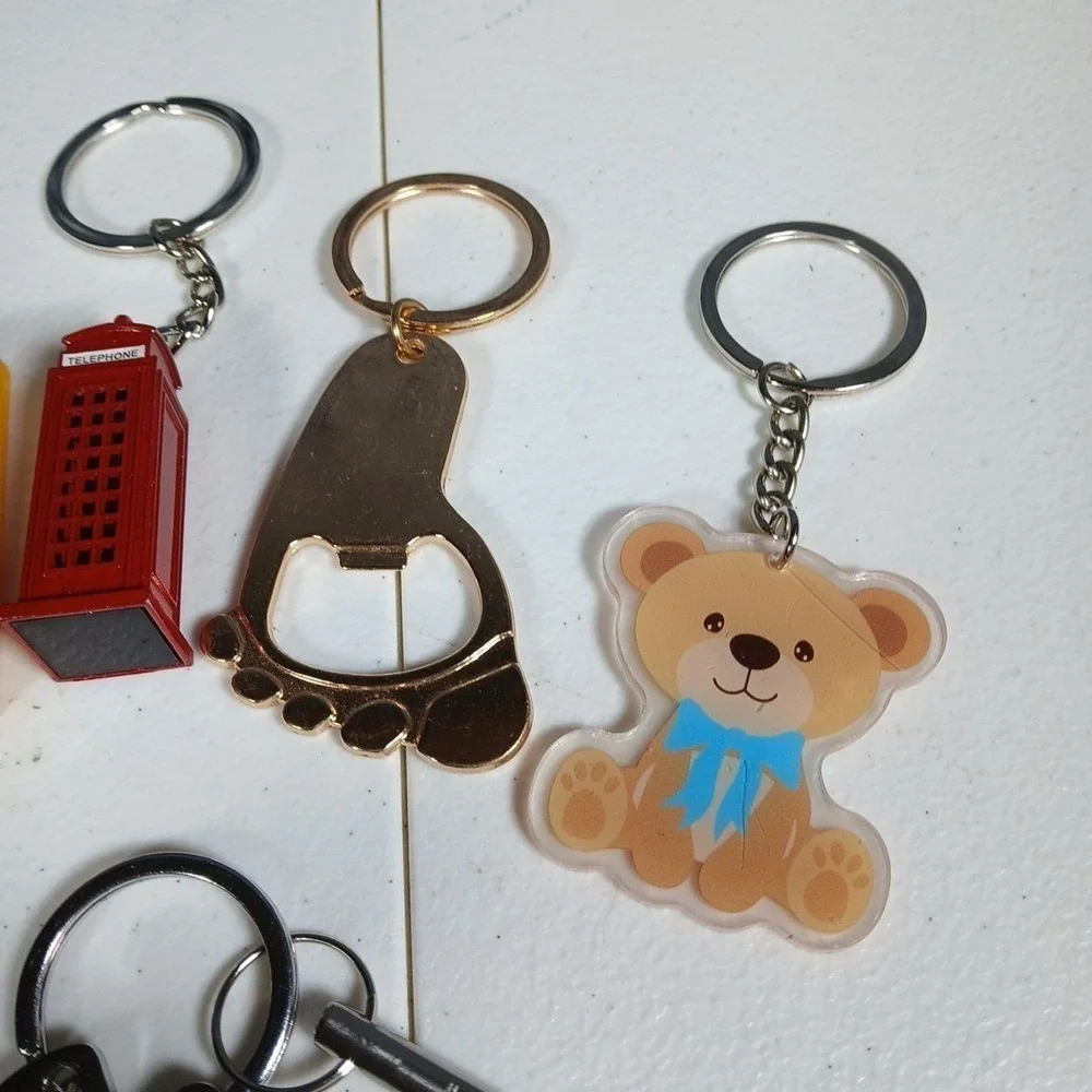 Keychain Lot Mixed Novelty Metal Plastic Gift